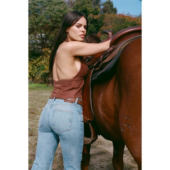 Etica Atlanta Mid Rise Flare Jeans in Peachtree - Picture 3 of 6